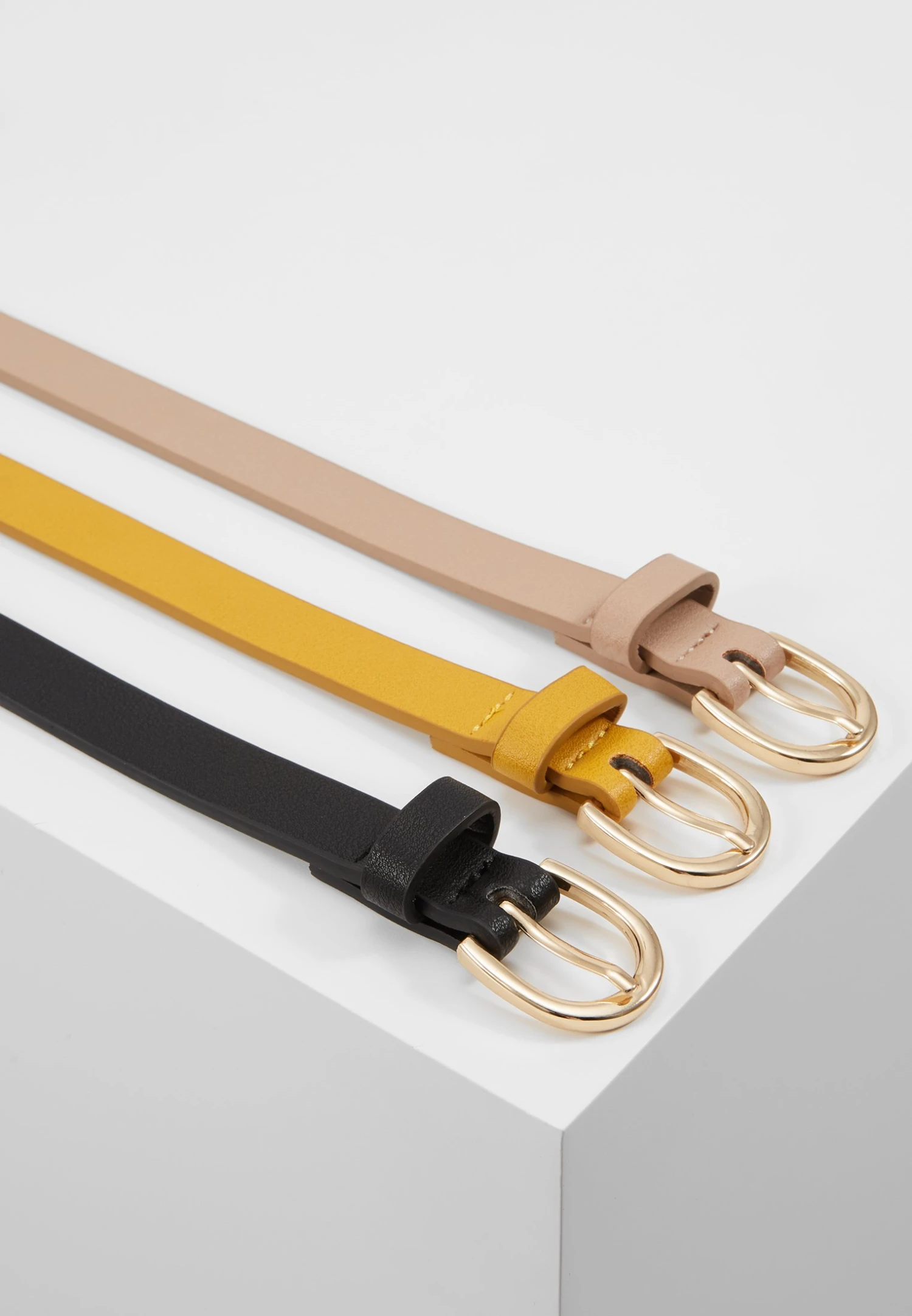 Anna Field 3 Pack - Tailleriem - Black/Yellow/Taup 4 Anna Field 3 Pack - Tailleriem - Black/Yellow/Taup - Afbeelding 4