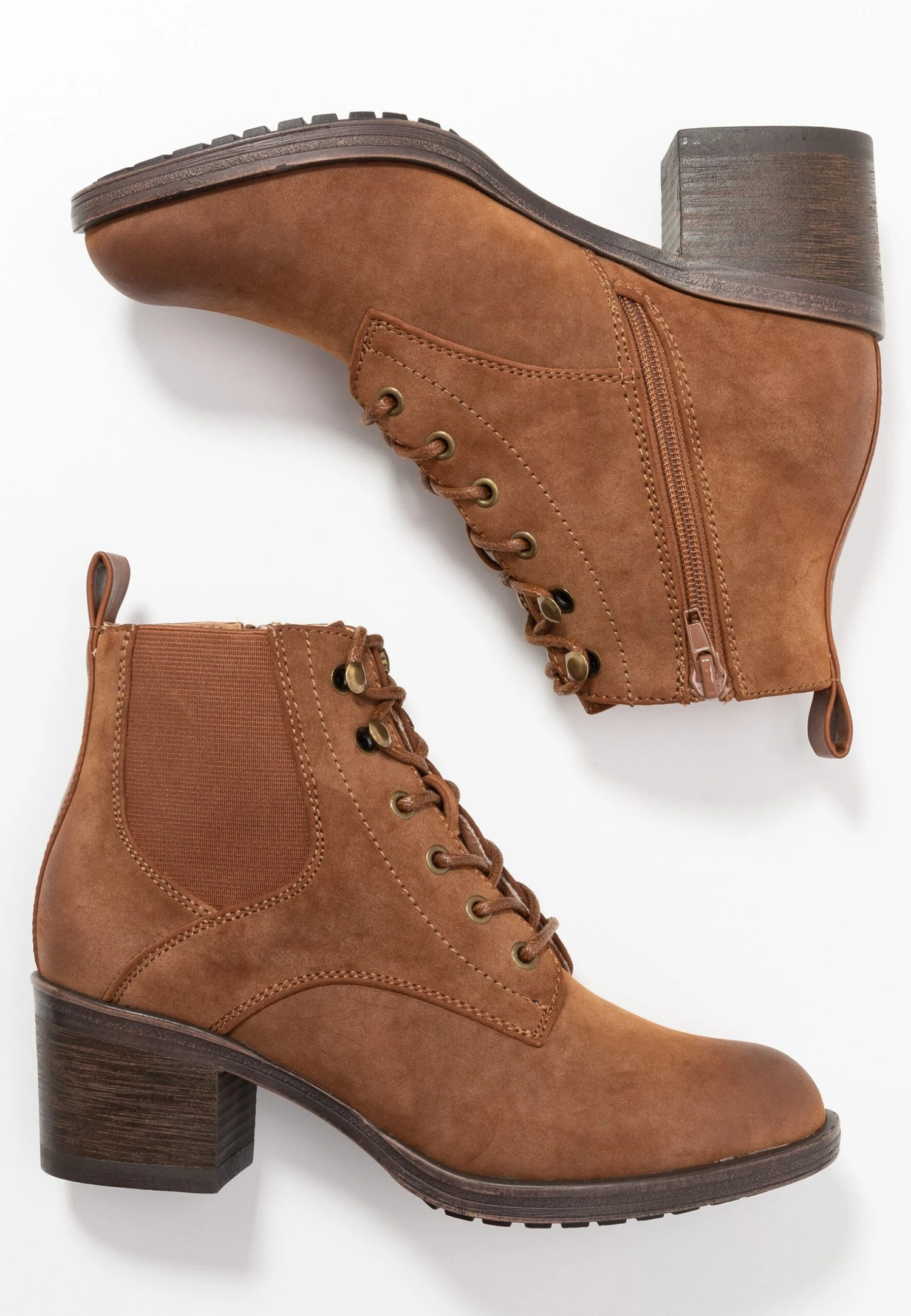 Anna Field Korte Laarzen - Cognac 4 Anna Field Korte Laarzen - Cognac - Afbeelding 4