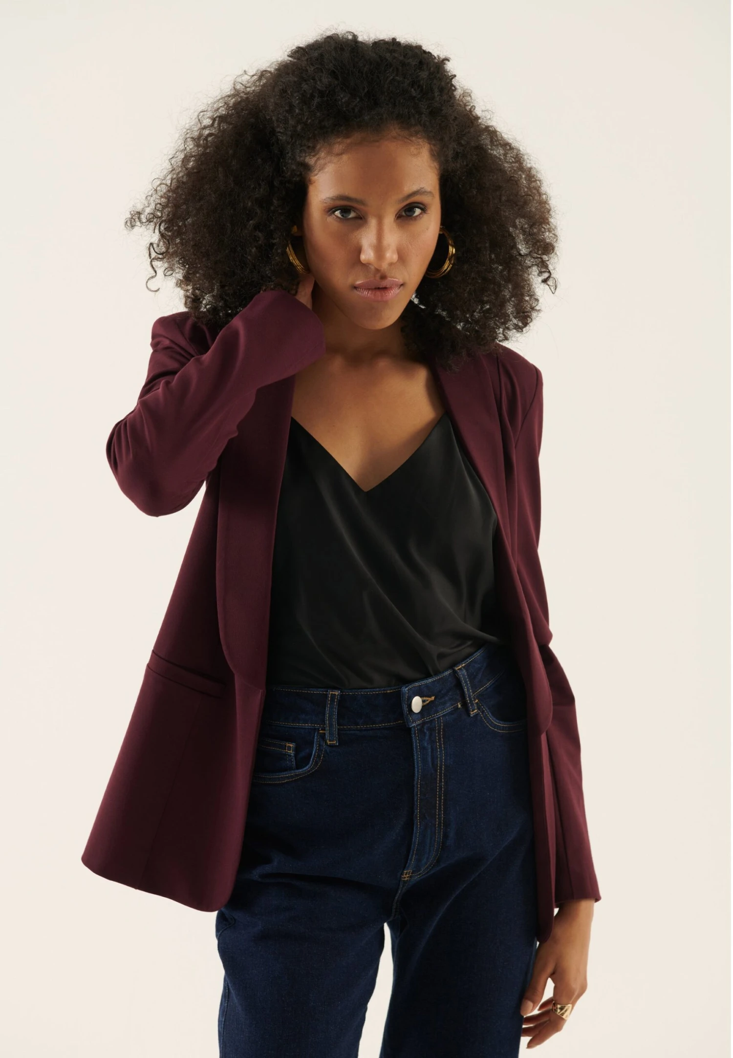 Anna Field Blazer - Bordeaux 1 Anna Field Blazer - Bordeaux