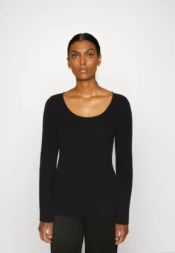 Anna Field Button Detail - Trui -Black