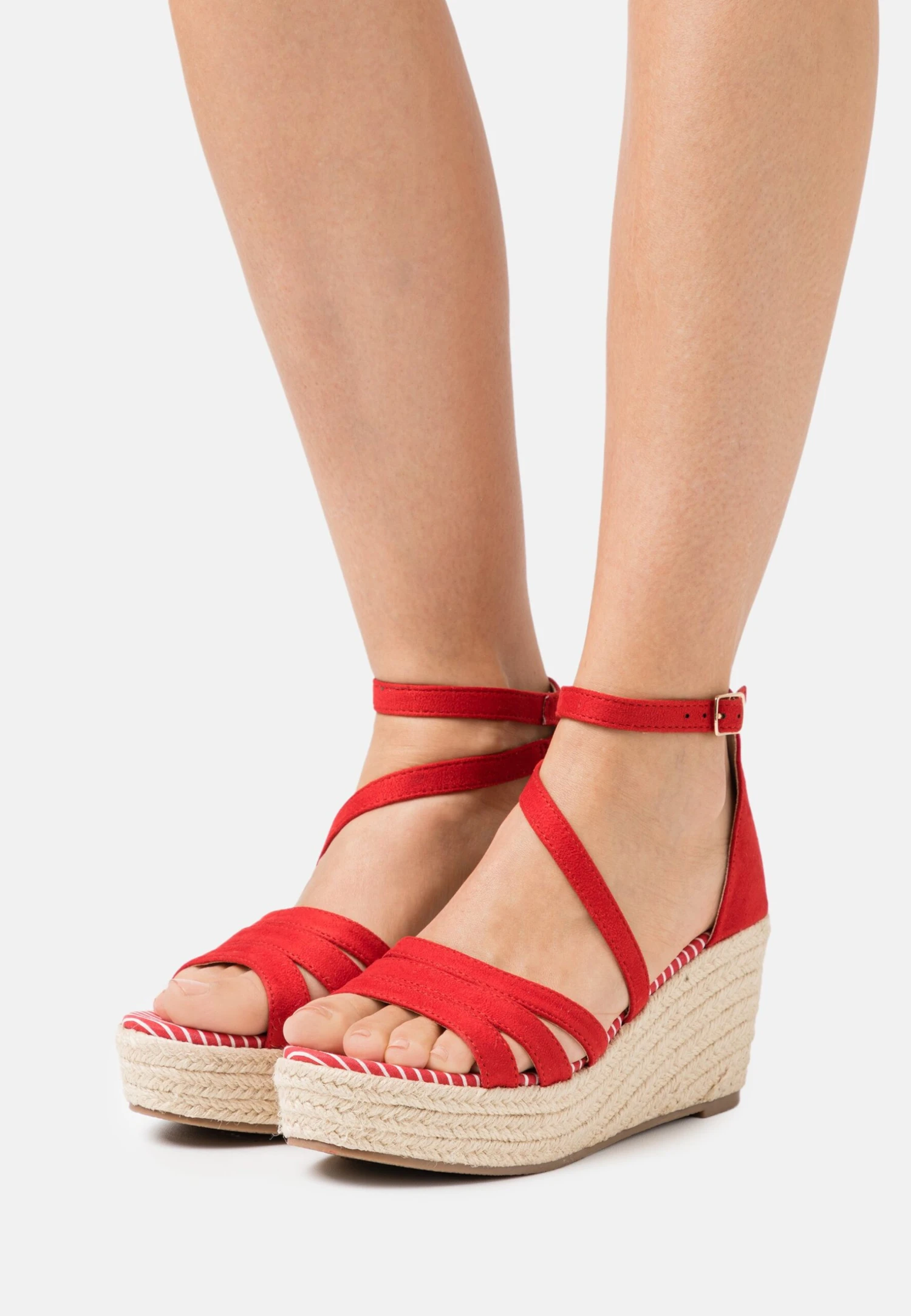 Anna Field Sandalen Met Plateauzool - Red 1 Anna Field Sandalen Met Plateauzool - Red