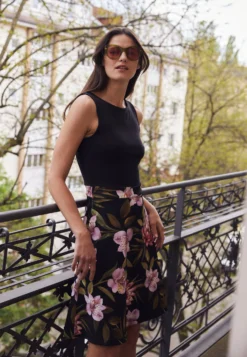 Anna Field Jurk - Black/Black/Pink