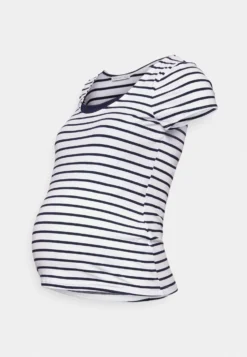 Maternity Double Layer Nursing- T-Shirt Print - Dark Blue/White 8 Maternity Double Layer Nursing- T-Shirt Print - Dark Blue/White -Anna Field 869dcda7dc96456682ac55793b3a583f scaled