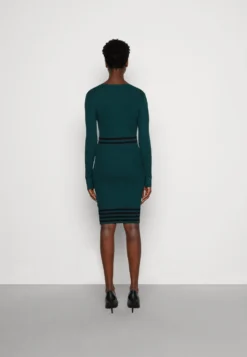 Anna Field Gebreide Jurk - Dark Green/Black -Anna Field 875a2fb5e5784659b9e6962454d8a6c2 scaled