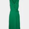 Anna Field Volant Midi Dress - Jurk -Green