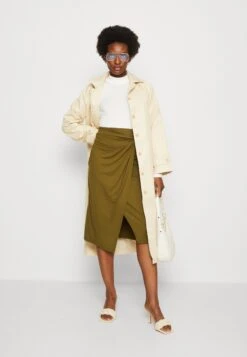 Anna Field Front Knot Midi Skirt - Kokerrok - Khaki 7 Anna Field Front Knot Midi Skirt - Kokerrok - Khaki -Anna Field 98728c3ae910432bb058d3105cd41431