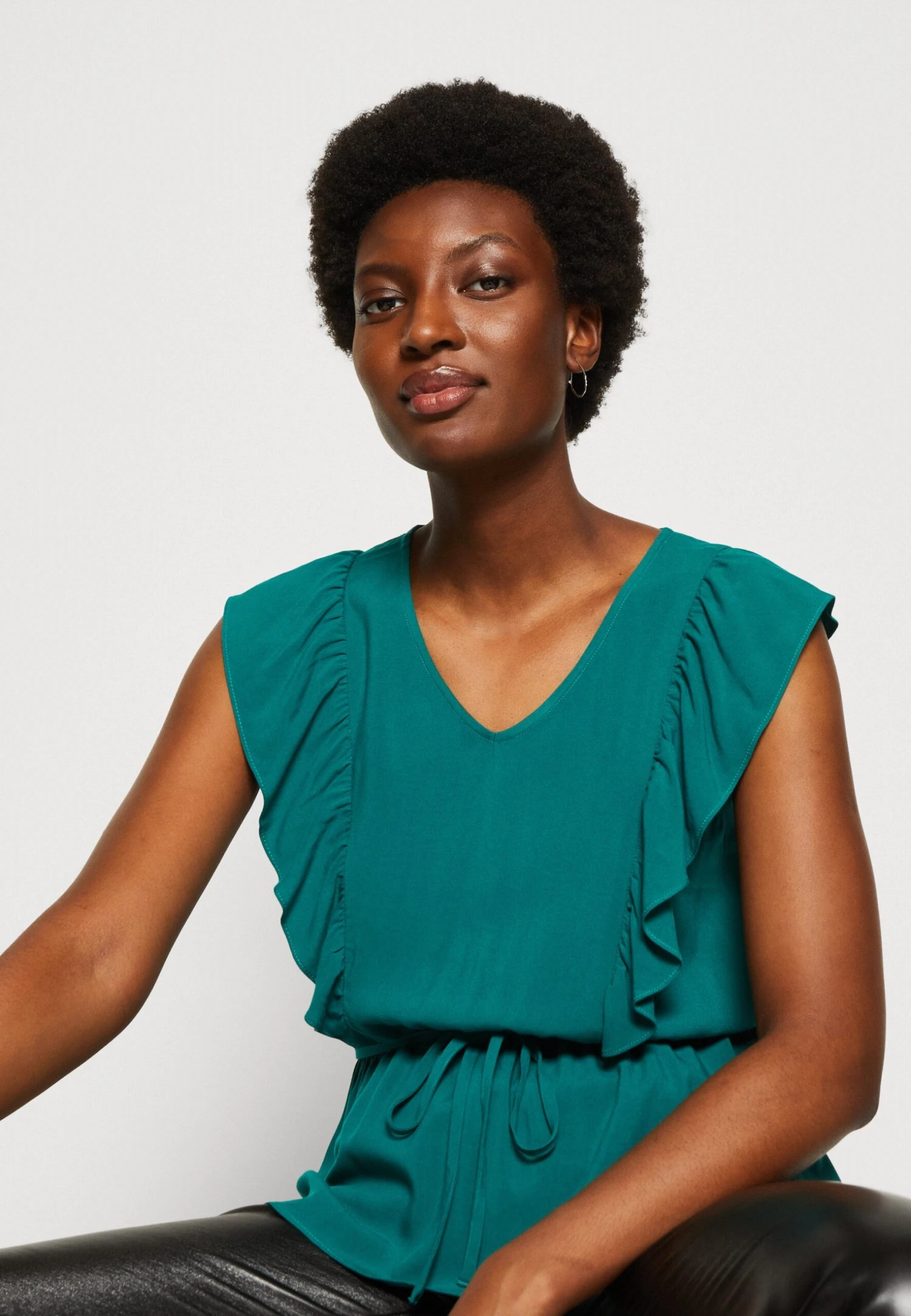 Anna Field Top - Green 4 Anna Field Top - Green - Afbeelding 4