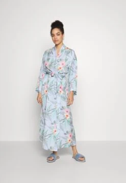 Anna Field Floral Robe - Badjas - Blue