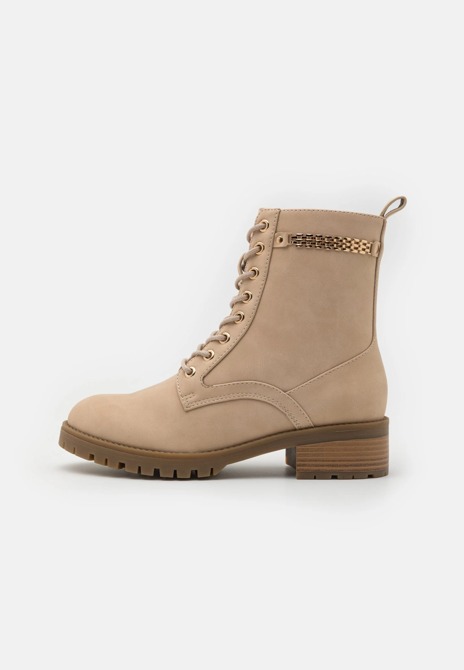 Veterboots - Beige 2 Veterboots - Beige - Afbeelding 2