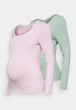 Maternity Basic Longsleeve 2 Pack - Longsleeve - Pink/Light Green -Anna Field aa3097cc654b452191a42a513d4790a6 scaled